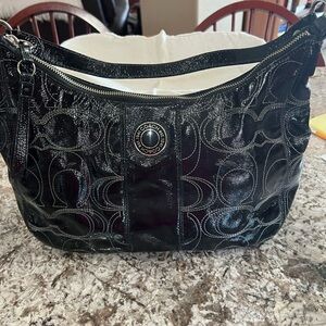 Coach Black Signature Shoulder Bag. JUST REDUCED!!!